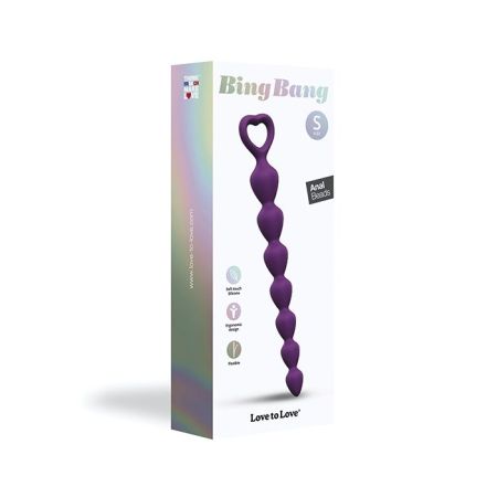 Love to Love Bing Bang Anal Beads - Violet Small